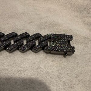 Invicta Element Drip Purple Rain Men's Cuban Link Bracelet